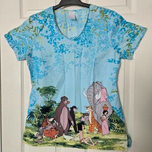 Disney The Jungle Book Women's Scub Top Small